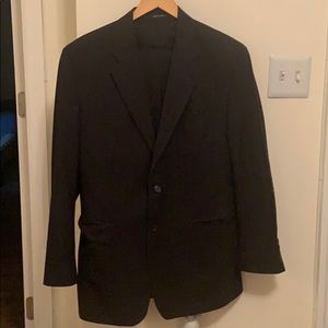 Chaps by Ralph Lauren Navy Blue Pinstripe Suit